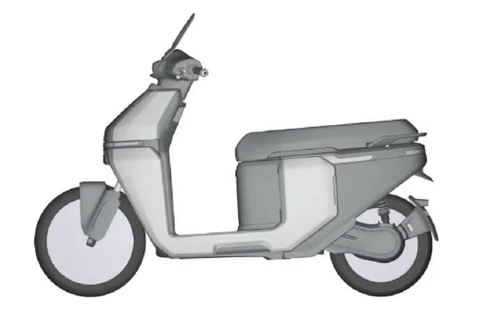 New TVS electric scooter design patent registered overseas